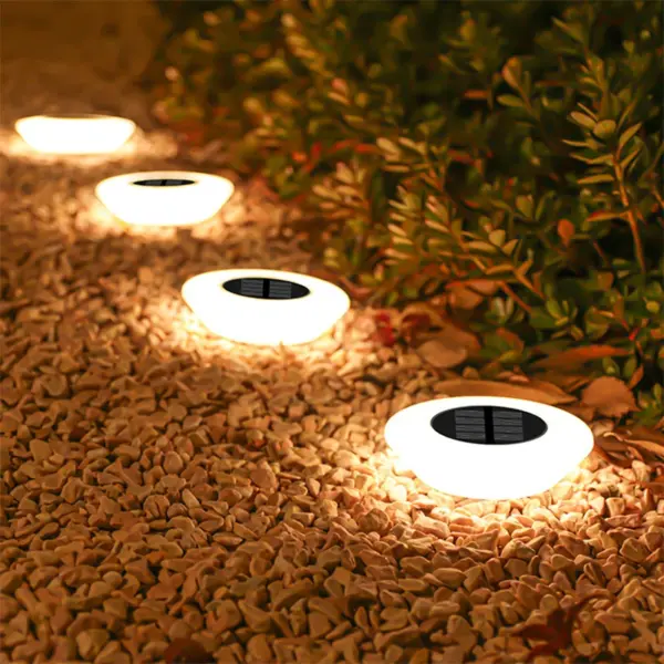 1/4Pack Solar Ground Lights,14LED Waterproof Outdoor Landscape Light, LED Lawn Lamp, for Garden Pathway Yard Deck Camping Decor